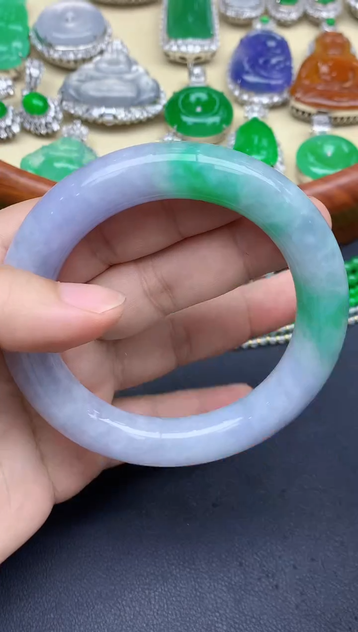 未镶嵌手镯翡翠225-中国好珍宝