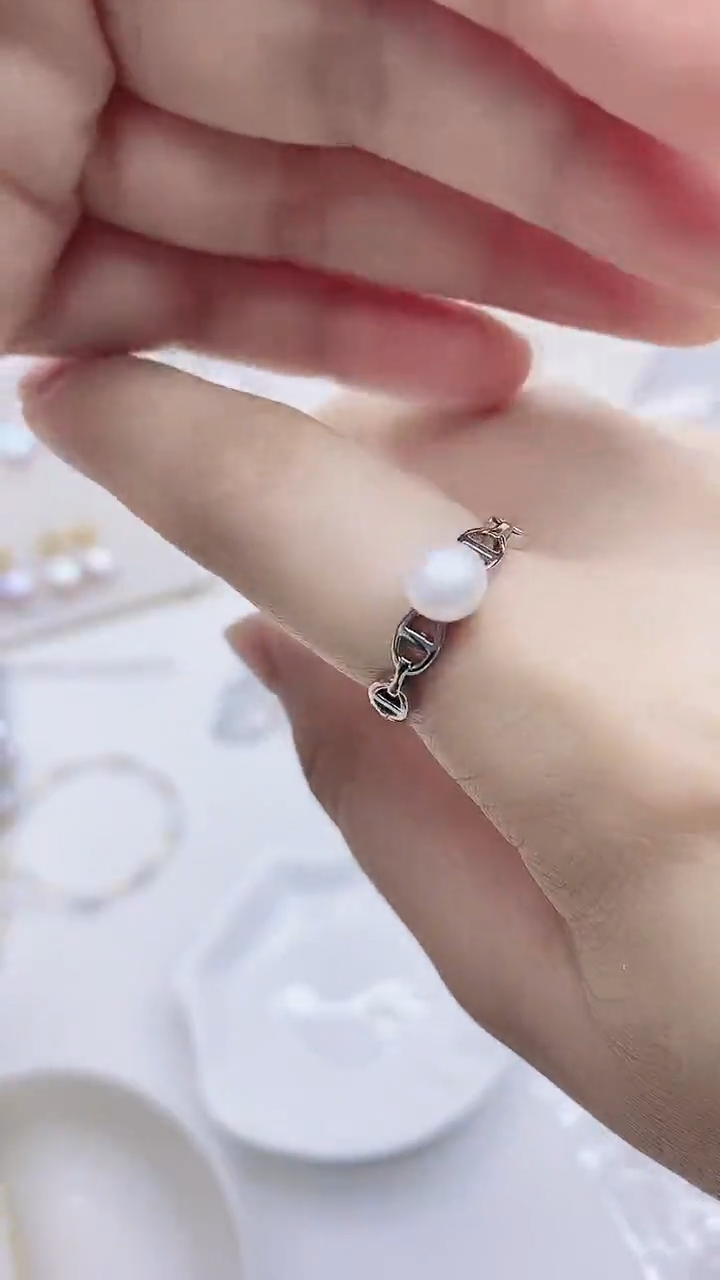 未镶嵌戒指淡水珍珠多样性发其一