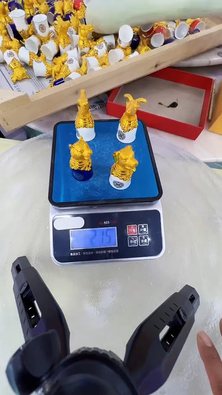 手工艺品琉璃古法琉璃 4个摆件