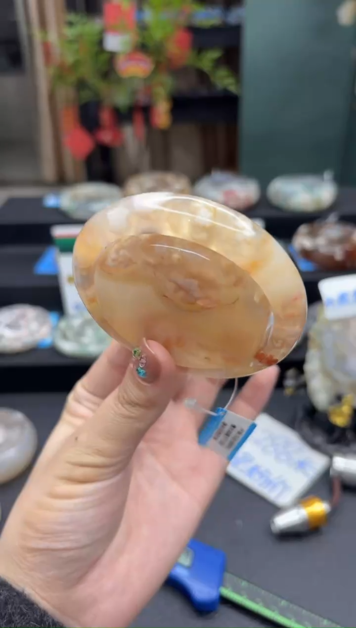 【闪购商品】石英质玉手镯未镶嵌180（57圈赠送镯心）