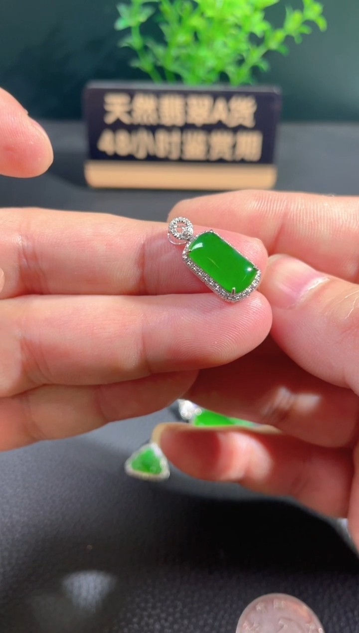 【闪购商品】翡翠颈饰18K金镶嵌翡翠