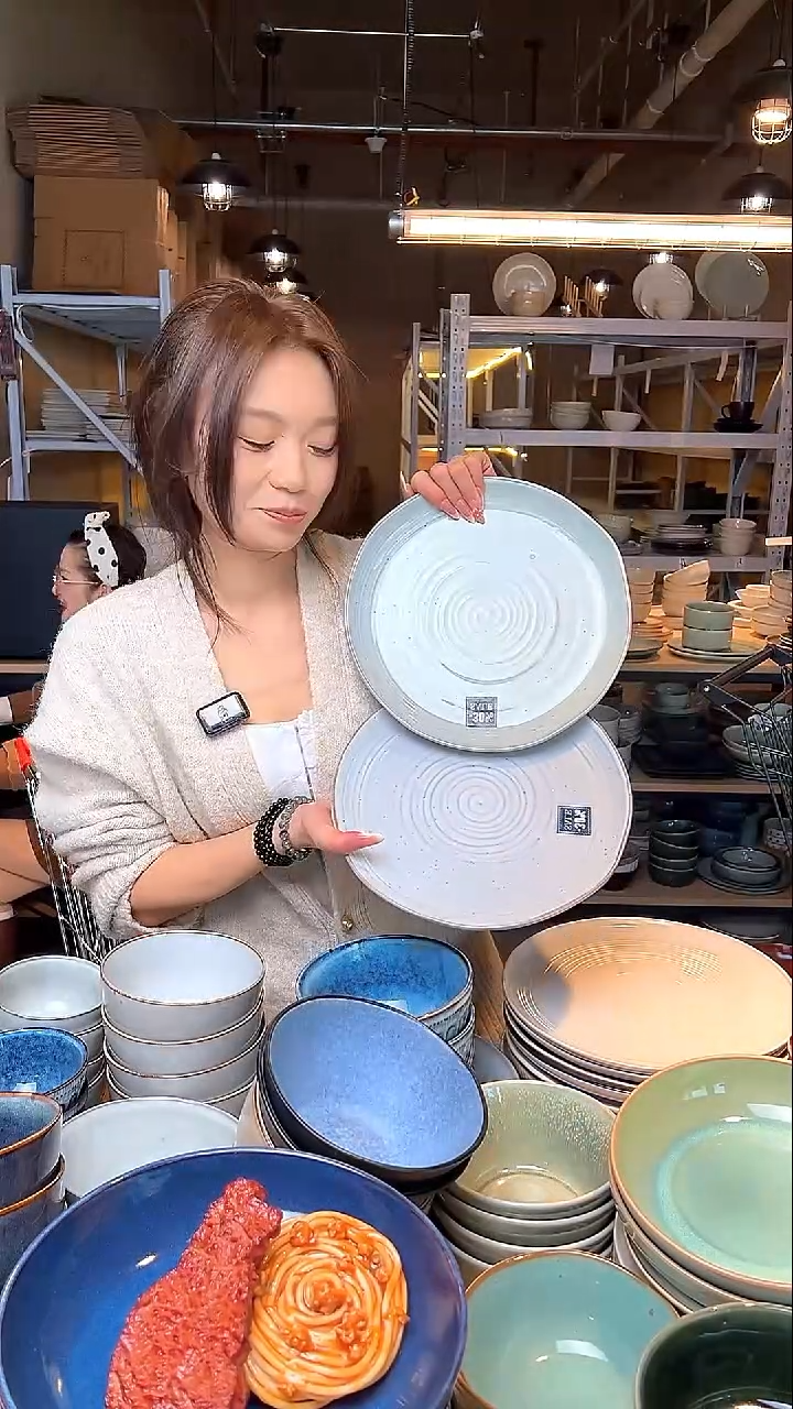 瓷109【瑕疵】外贸尾货窑变釉下彩