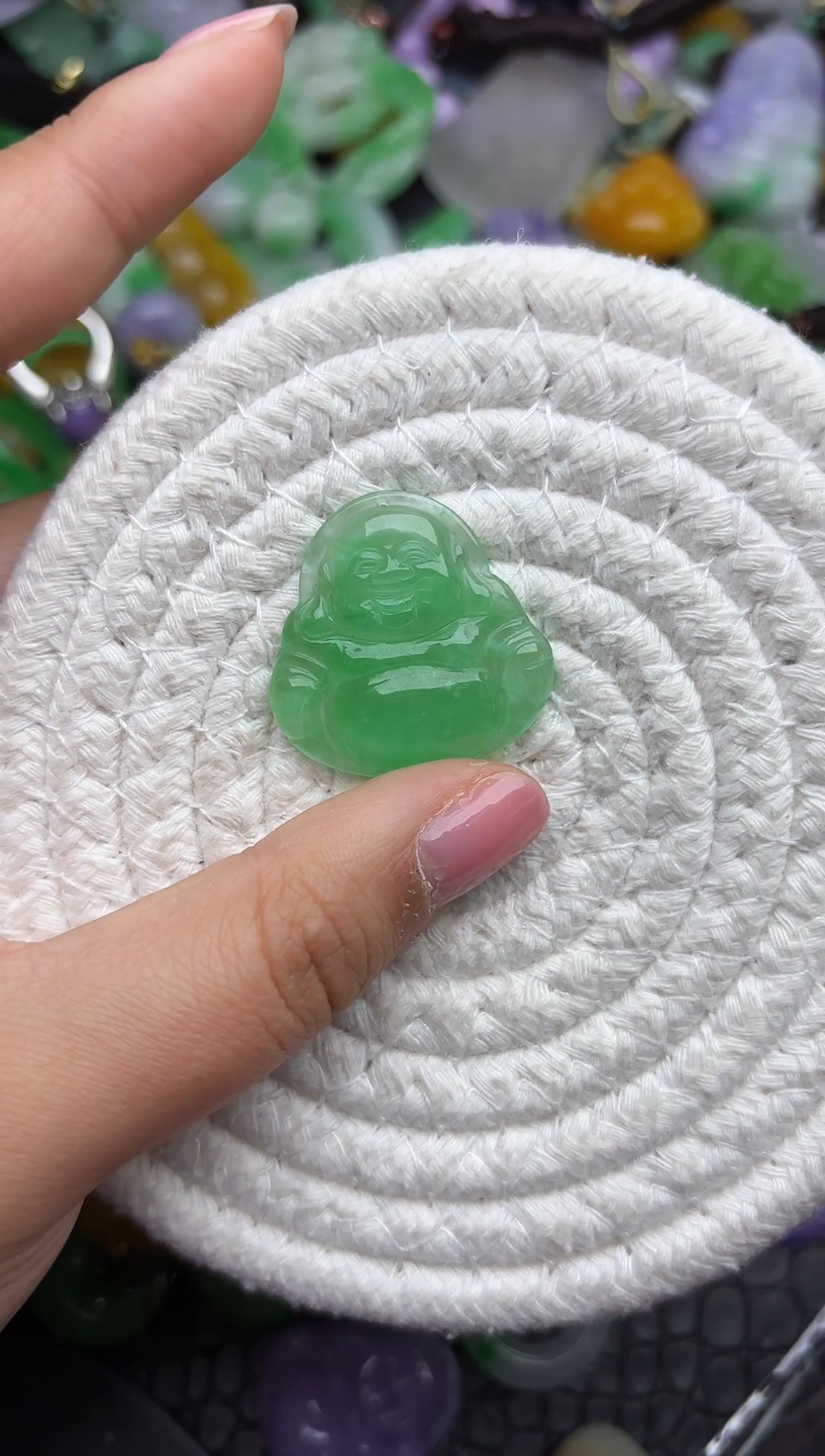 颈饰未镶嵌翡翠缅甸翡翠吊坠