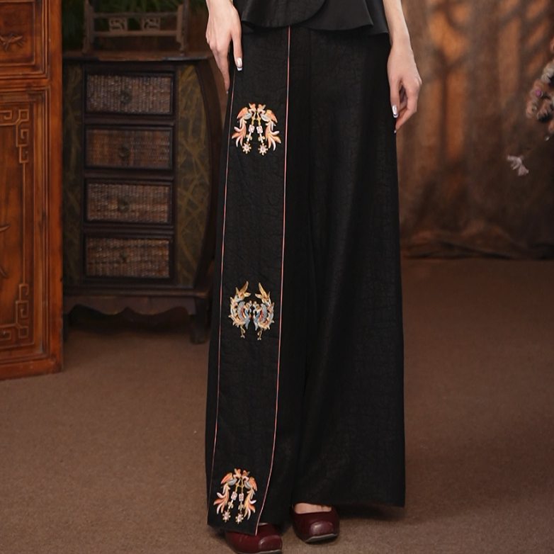 JIXIANGYIJIA/吉祥衣家凤鸟飞腾兮裤子 951227322