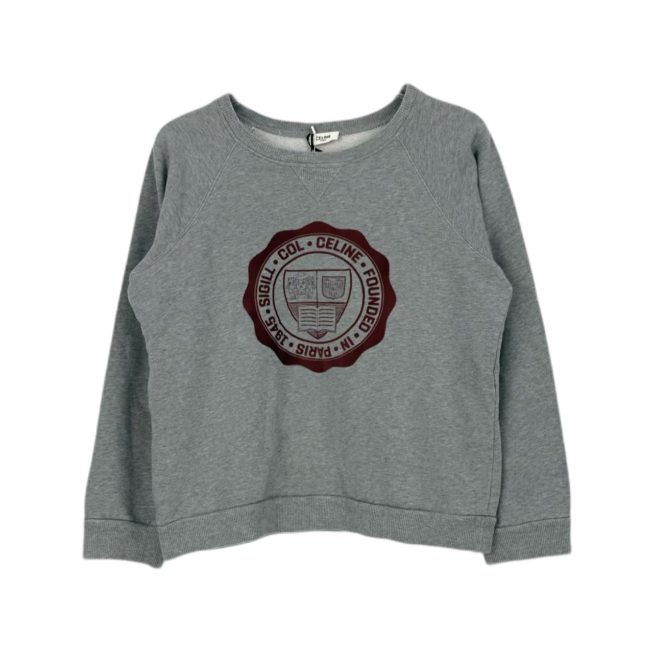 未使用 Celine/思琳 汤/P245111017/长袖 logo 图案 卫衣 L码