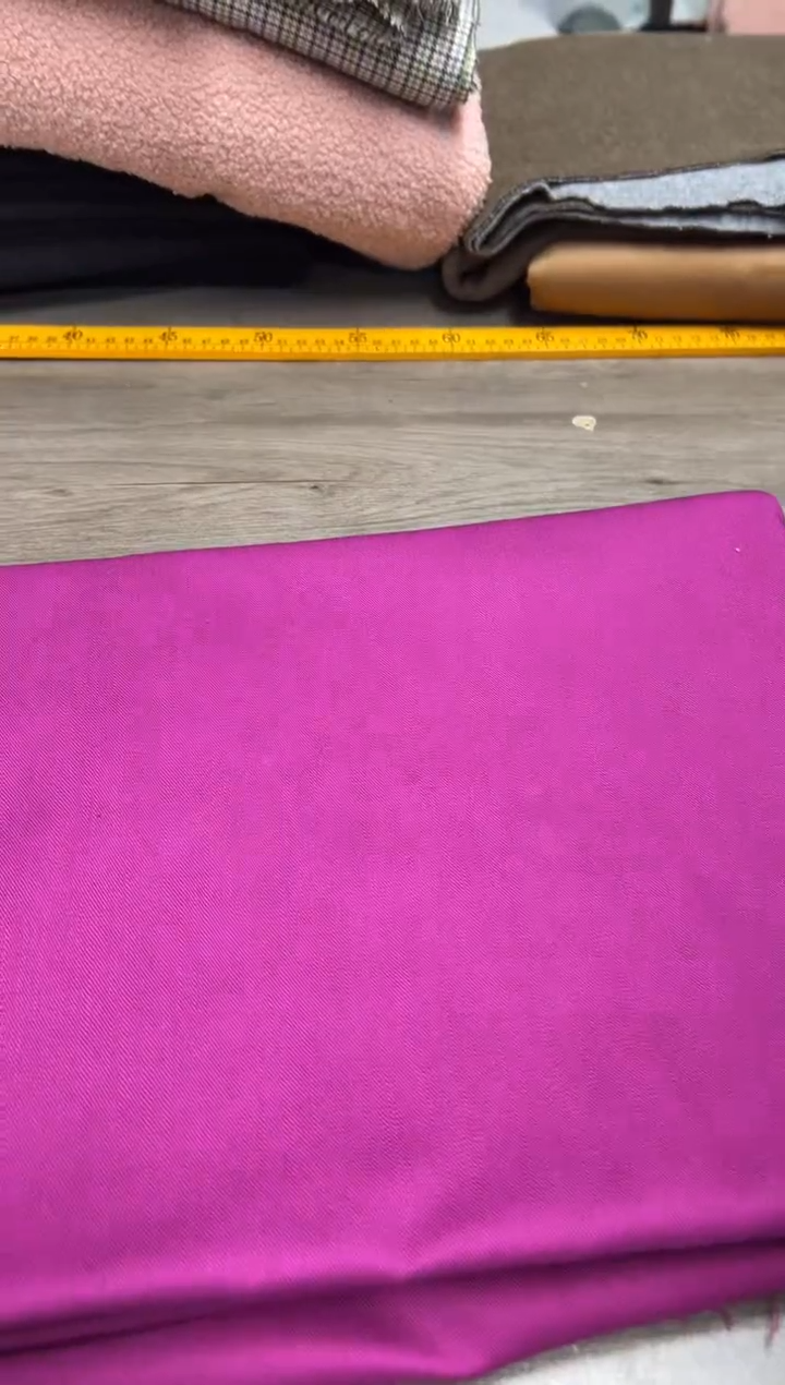 棉28号梅紫色纯棉竹节纹 2米