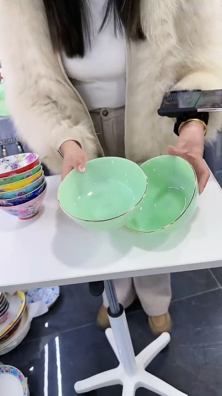 【闪购商品】瓷片6.5英寸面碗2个景德镇陶瓷