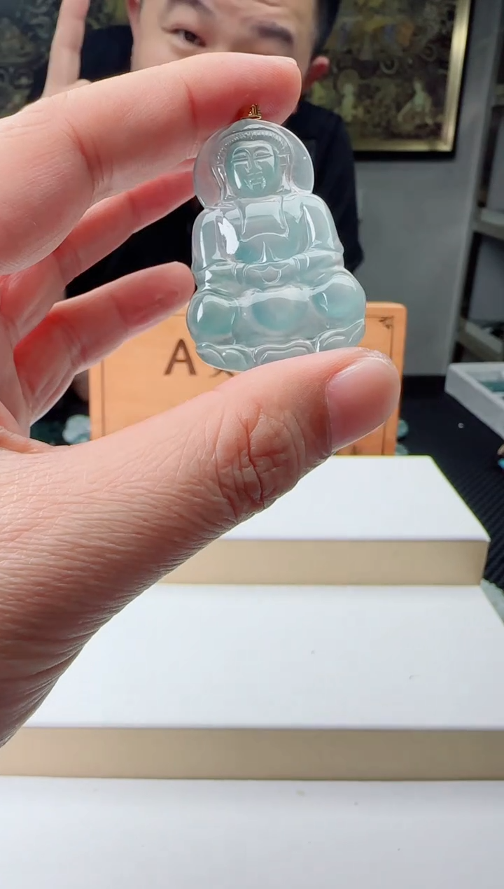 【闪购商品】翡翠颈饰18K金镶嵌多样性发货一件发货观音