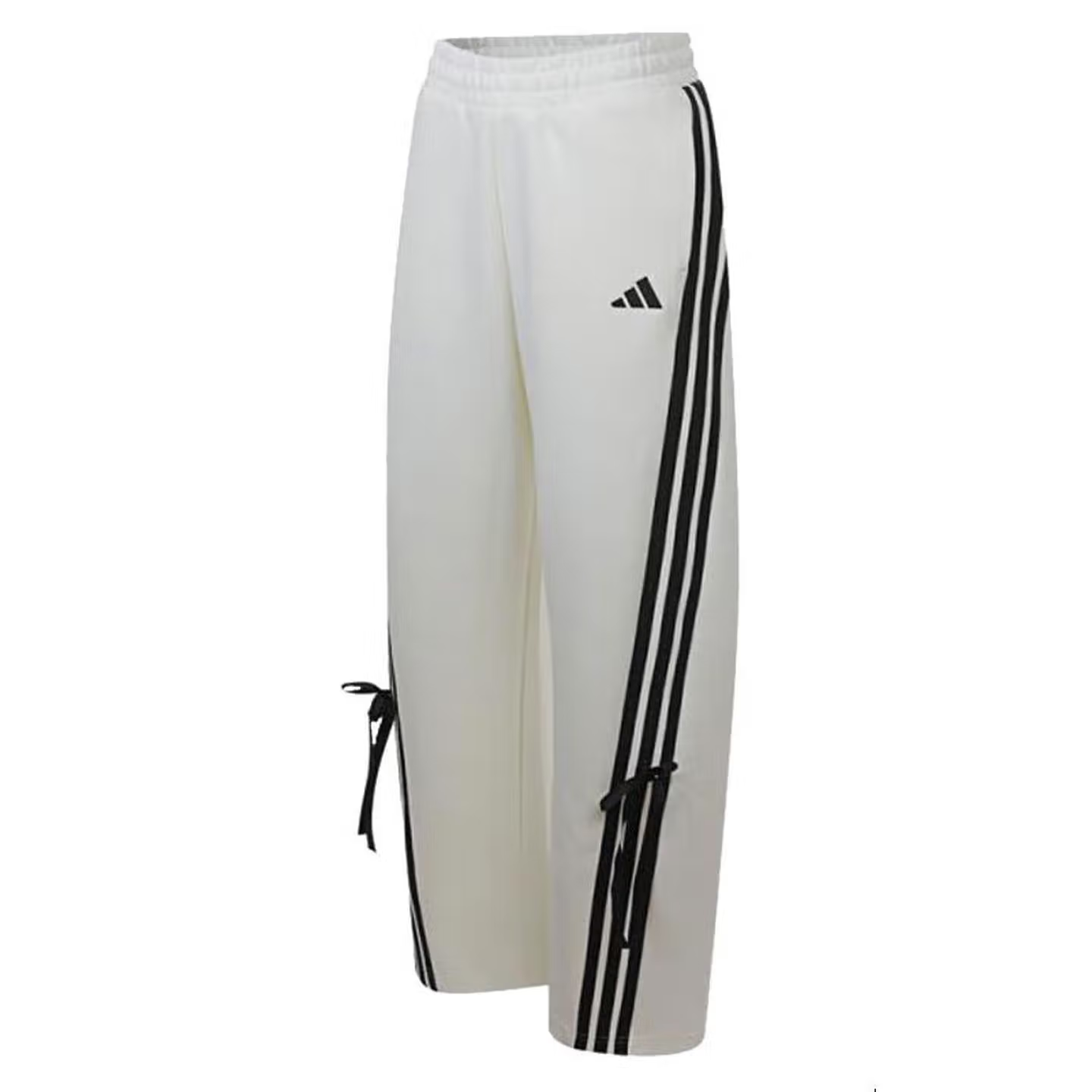 adidas/阿迪达斯秋季休闲裤针织透气宽松直筒裤长裤汉玉白KG3857