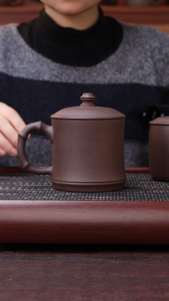 【闪购商品】紫砂茶杯大水潭深井竹节