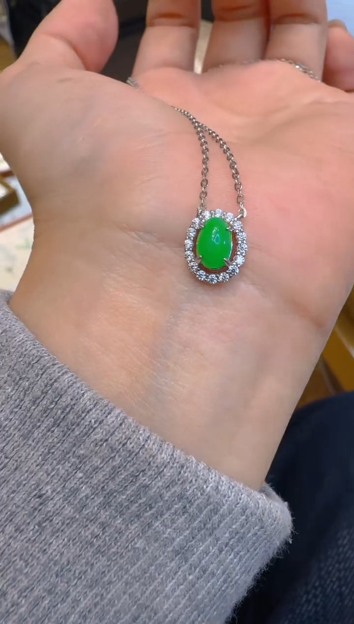 套链银S925镶嵌翡翠多样性团购发一件