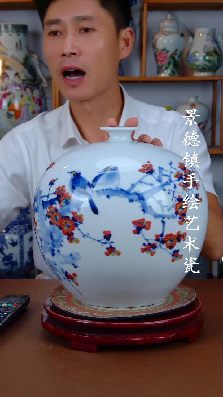 现代景德镇手工手绘陶瓷摆件14