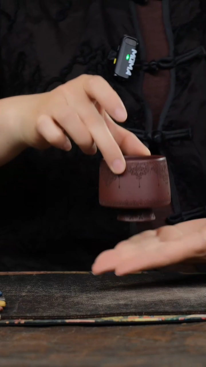 紫泥刻绘紫砂杯234234