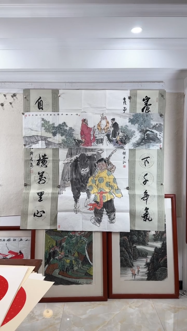 【闪购商品】书法沈世铎老师四尺对开作品（中美协）