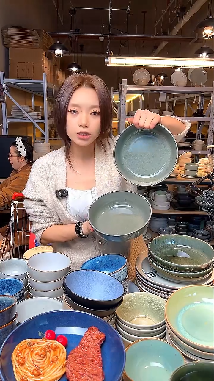 瓷95【瑕疵】外贸尾货窑变釉下彩