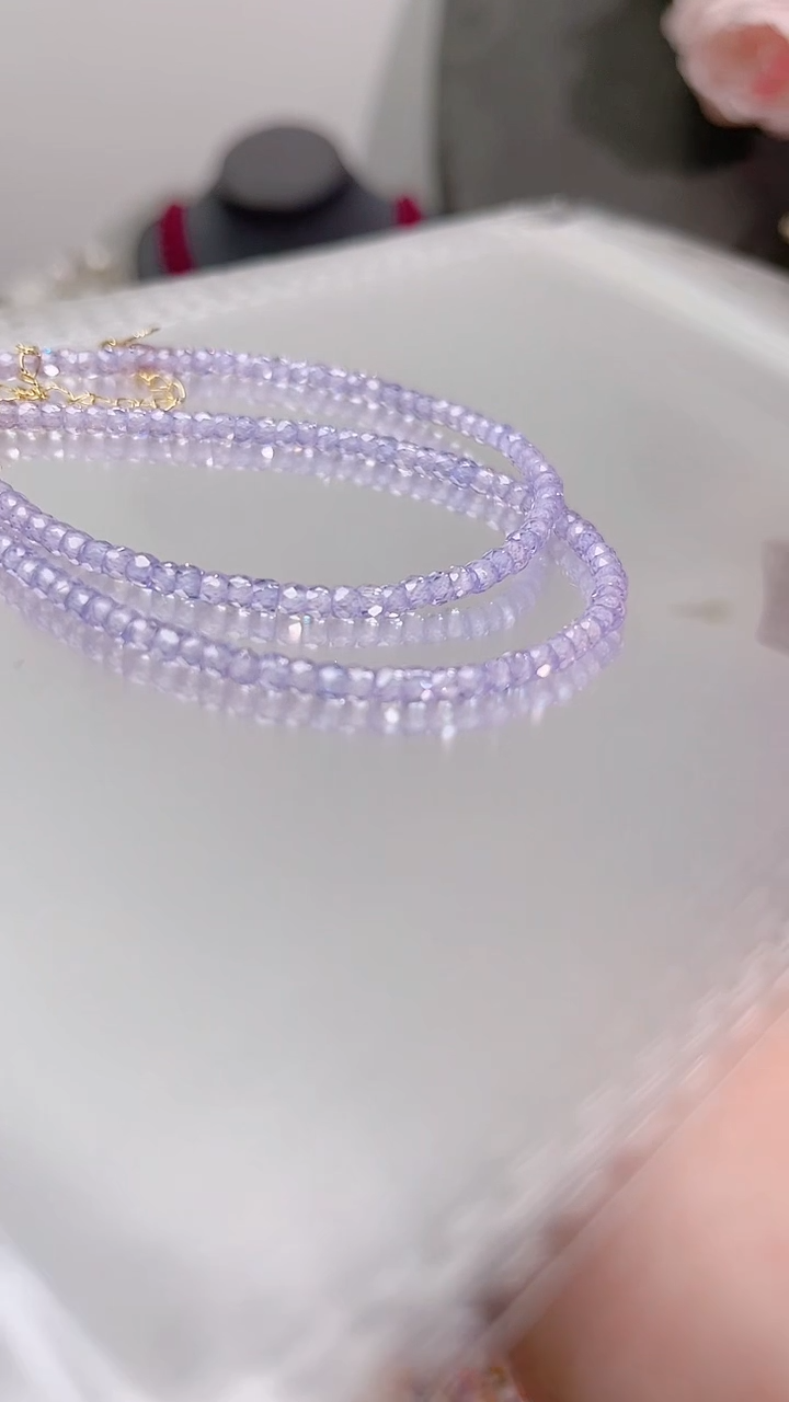 银S925镶嵌锂辉石手链49