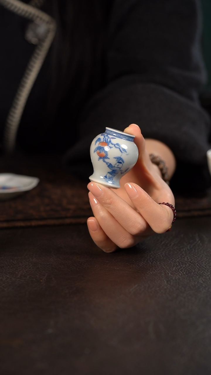 【闪购商品】杯聚澜堂童子迎寿盖置