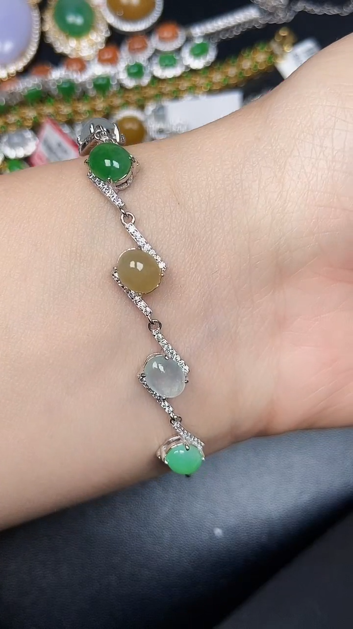 银S925镶嵌戒指翡翠2460