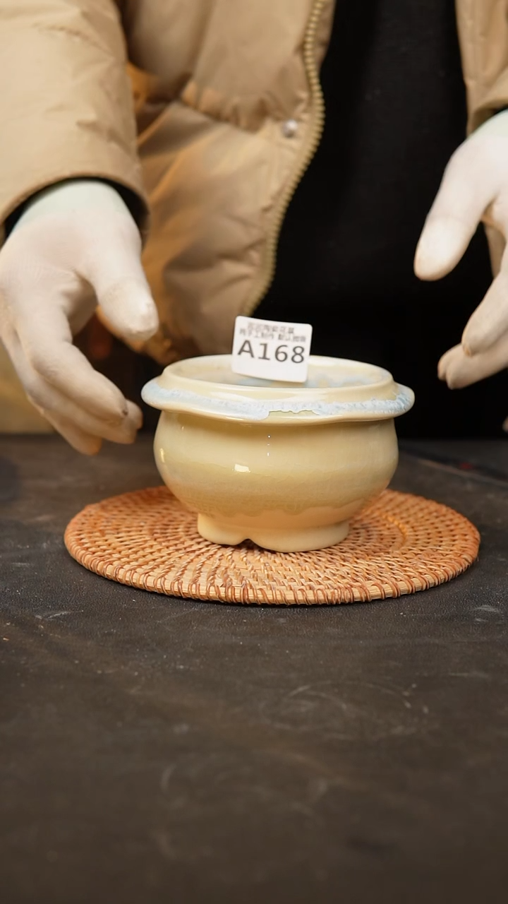 【闪购商品】瓷片168泥泥手工花盆