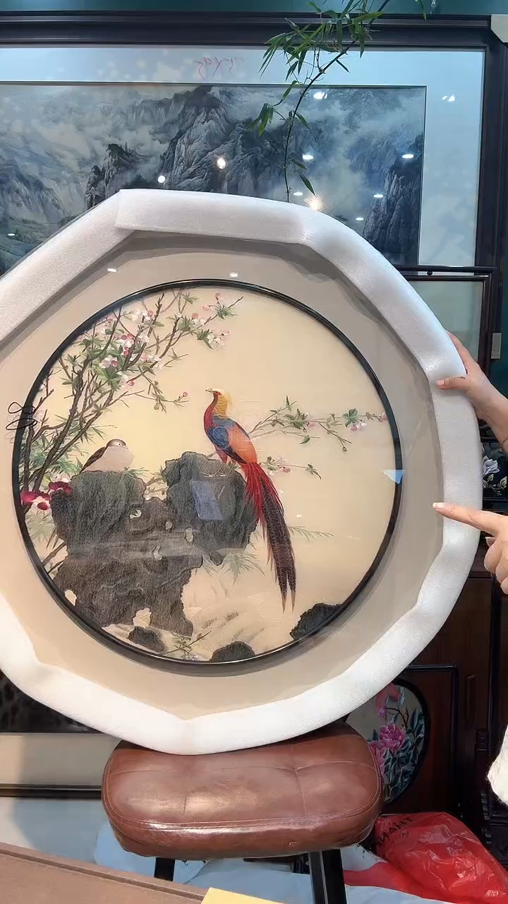 刺绣闵丹红刺绣工作室纯手工苏绣装饰画不包邮