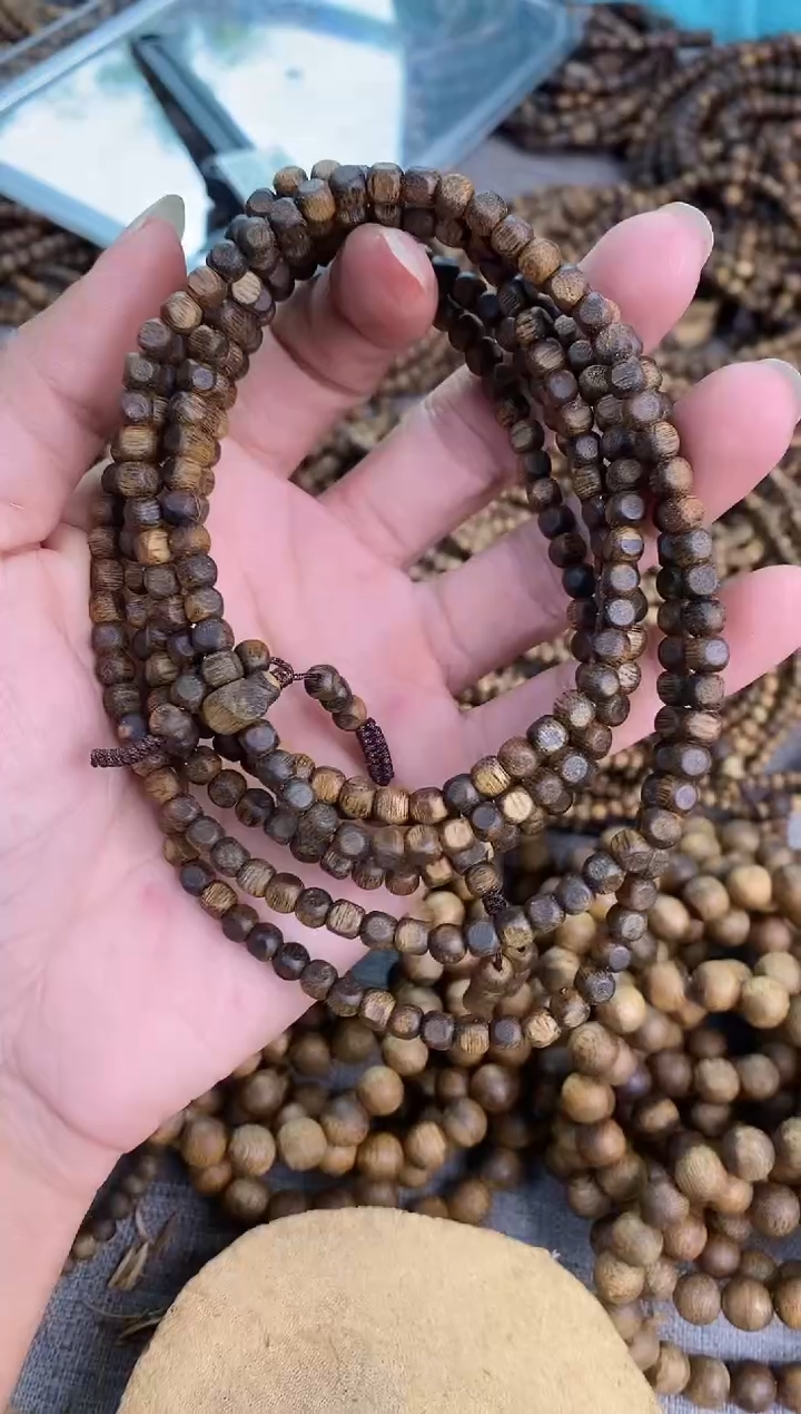 手串沉香张勺子小方糖随型多圈棋楠手串多样性发一