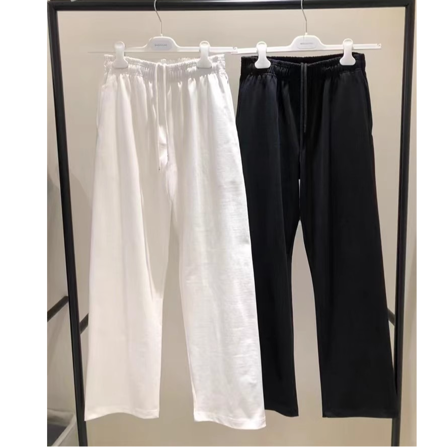 现货！韩国东大门代购masculine2025春松紧腰净版百搭显瘦休闲裤