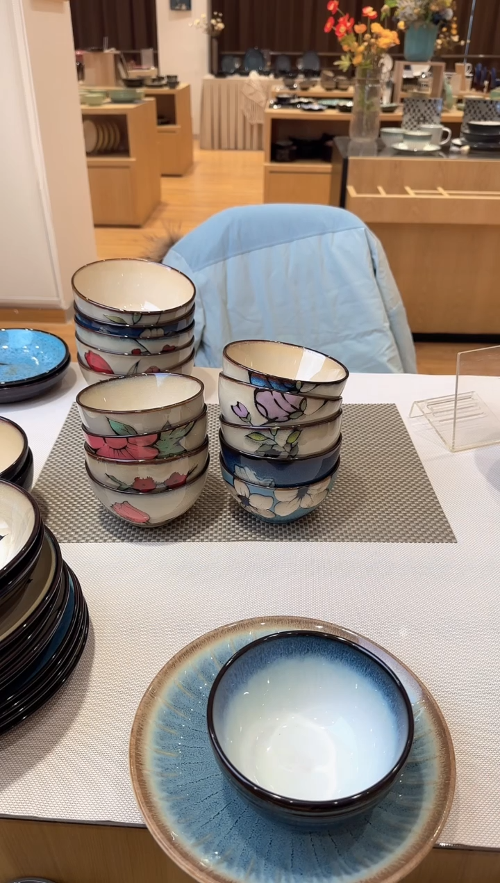 陶米饭碗组合10只