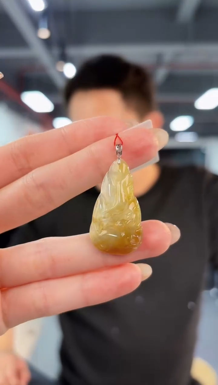 【闪购商品】翡翠颈饰18K金镶嵌缅料A货/支持复检/一件