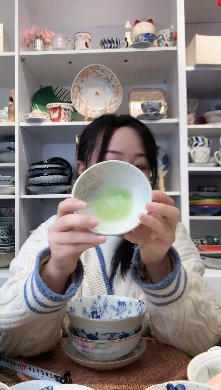 陶瓷【微瑕】花庵樱花树蘸料小钵