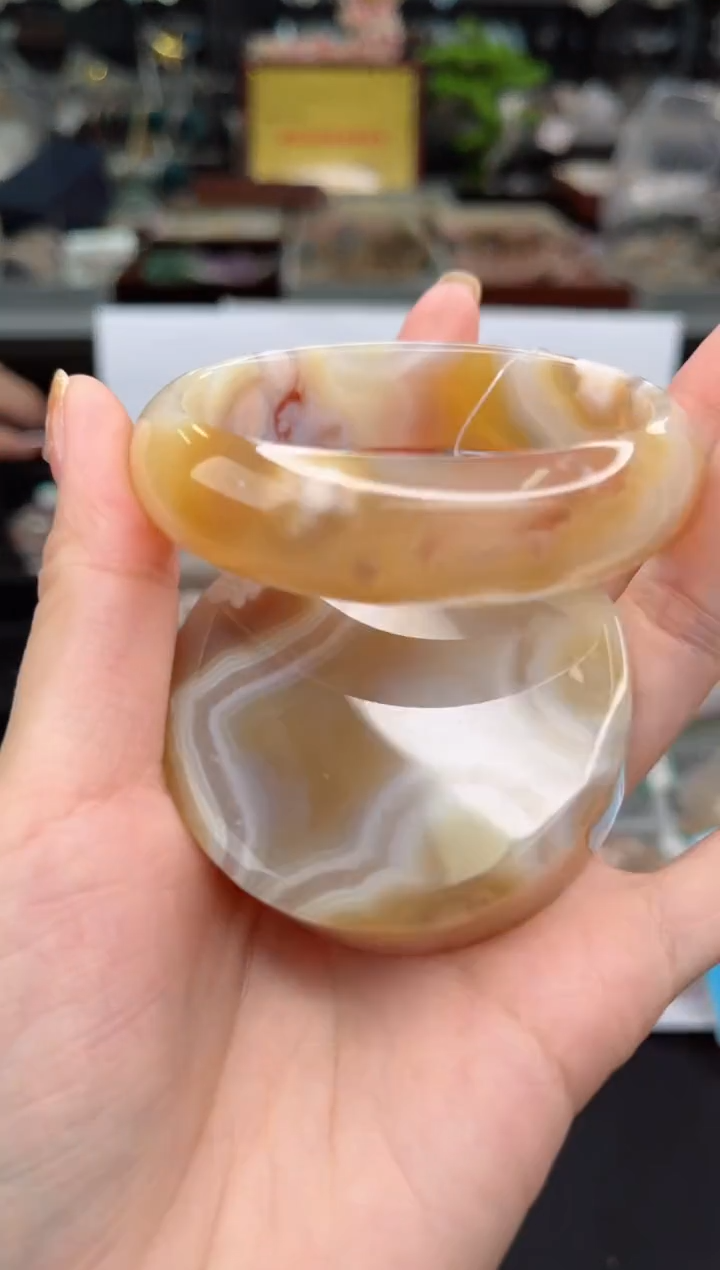 【闪购商品】石英质玉手镯未镶嵌56圈口（赠品镯心）3570092