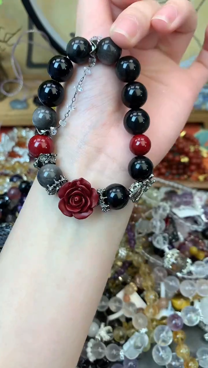 【闪购商品】黑曜岩手饰未镶嵌475