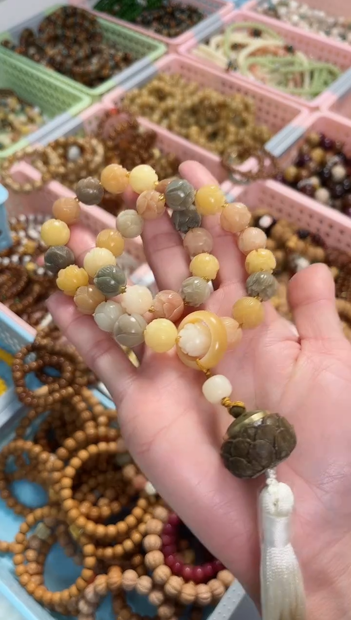 【闪购商品】菩提根/象牙果手串步步上莲 双圈 