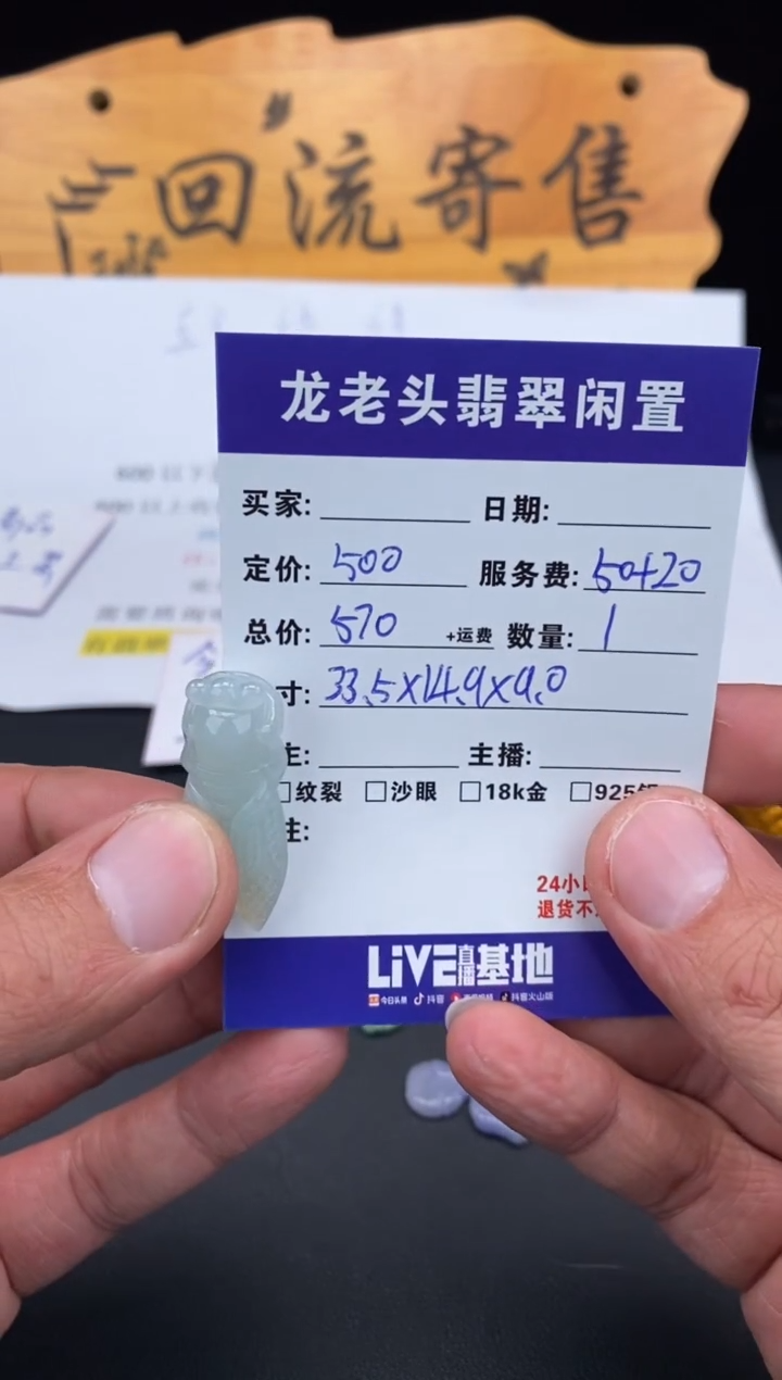 【闪购商品】翡翠颈饰未镶嵌知了 多样性发货