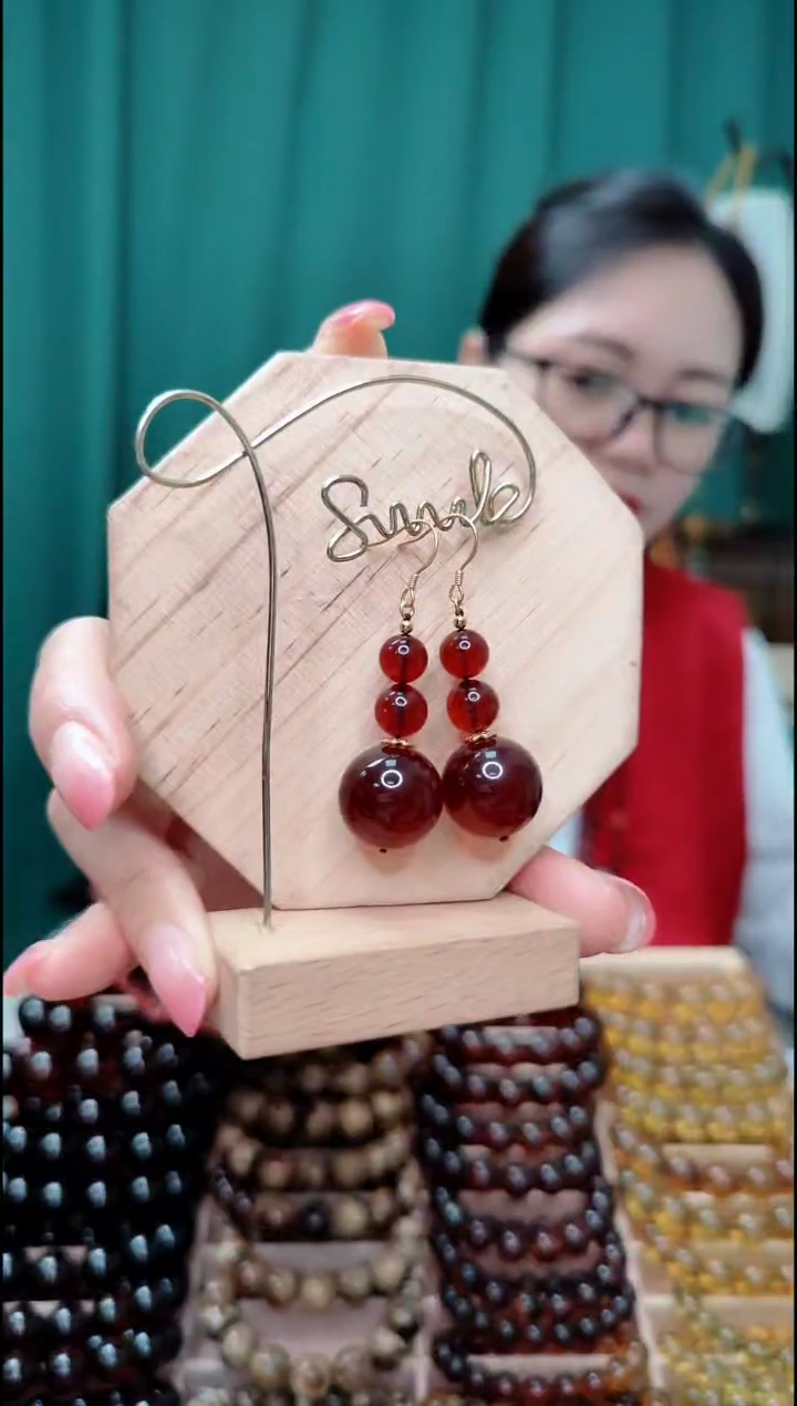 【闪购商品】血珀珠宝奇石银S925镶嵌17+000000