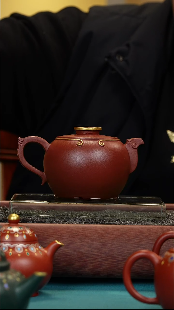 茶壶紫砂孤****甲流金一件  熟茶 