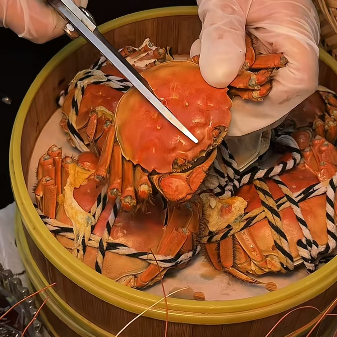 【活蟹精品】江苏大闸蟹-公蟹4两4只+母蟹3两4只 共8只装礼盒