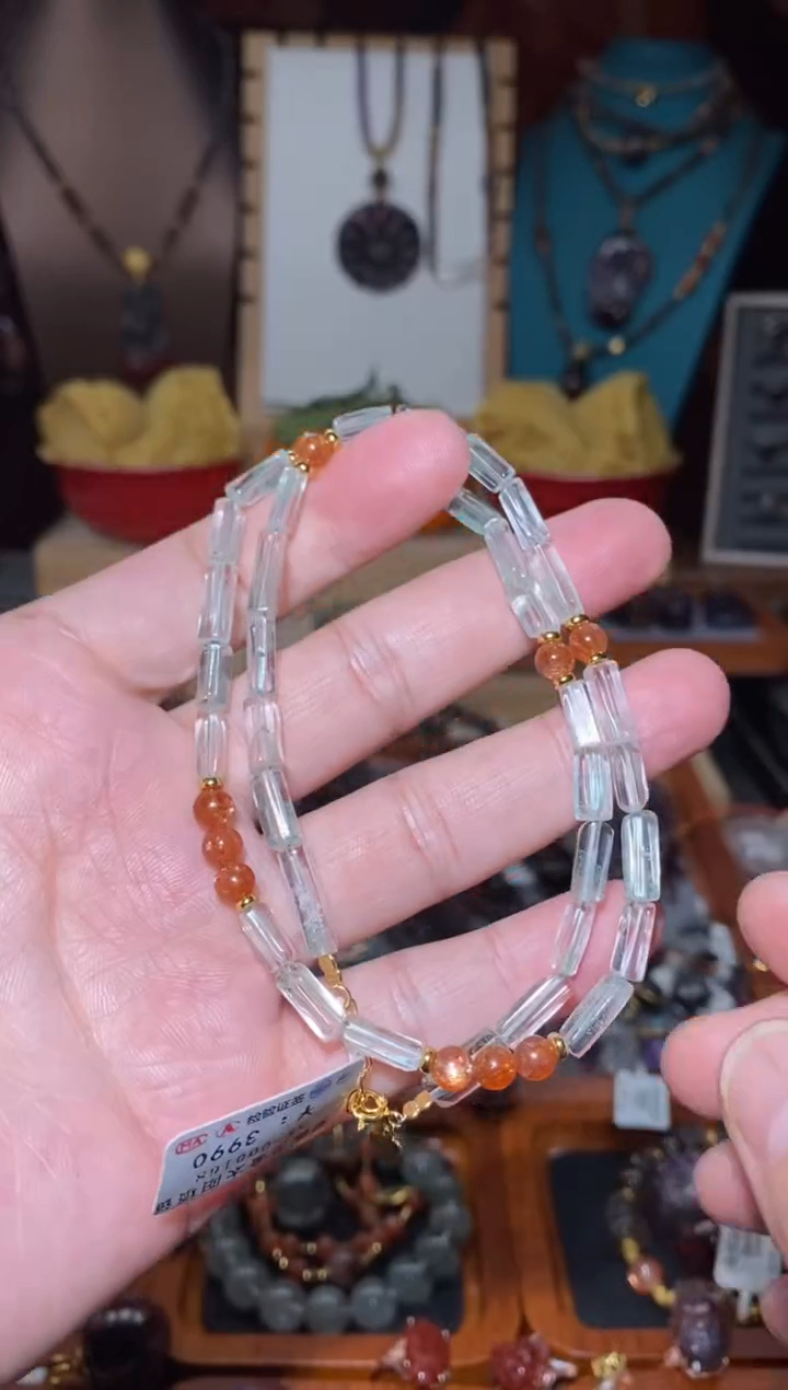 【闪购商品】水晶翠幽灵项链未镶嵌翠幽灵