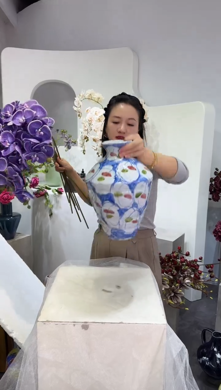 【闪购商品】藤景德镇花瓶