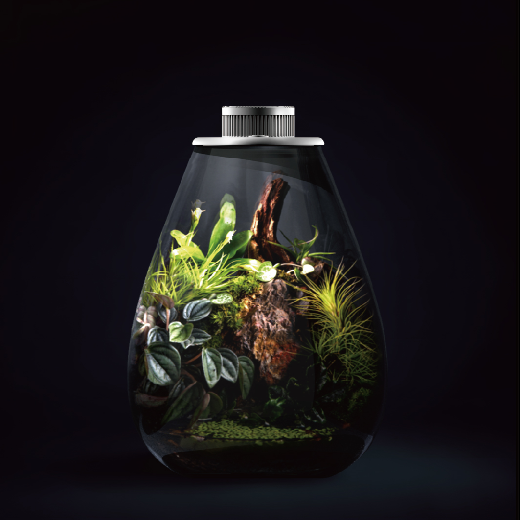 【沃宠吉家】[无景观]微景观生态瓶有植物灯旋转式通风口灯光可调