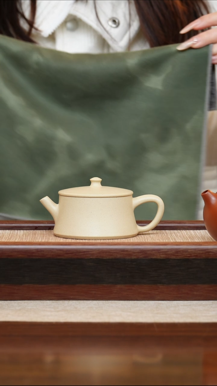 段泥云柱150cc宜兴手工紫砂壶