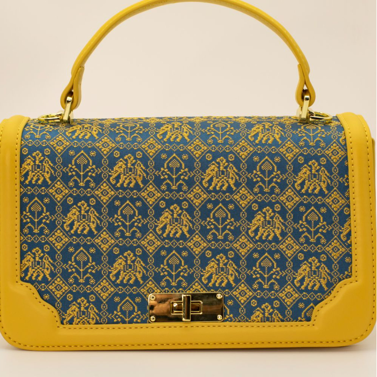 【广西非遗壮锦】万象更新纹邮差包高级时尚精致轻奢民族风现货