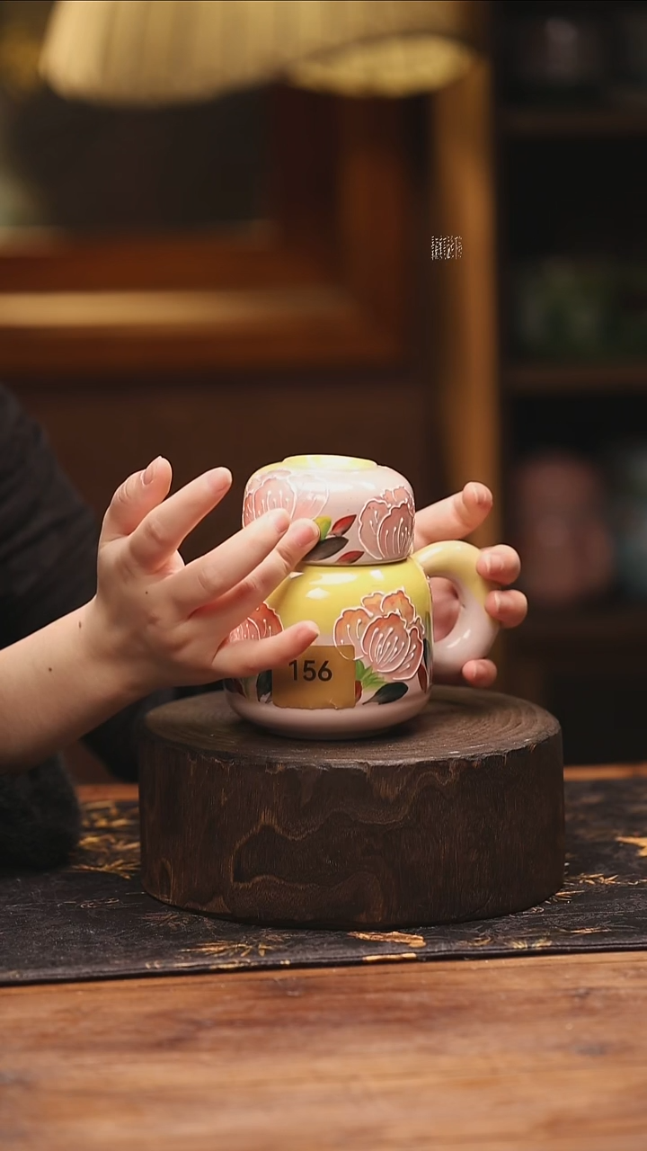 陶瓷景德镇高温釉下手绘陶瓷@L156@