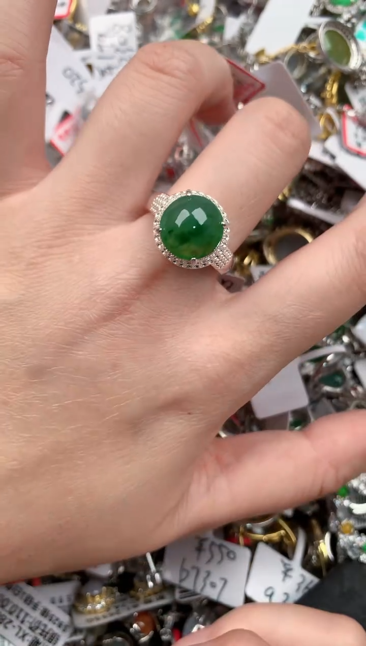 未镶嵌戒指翡翠111            9