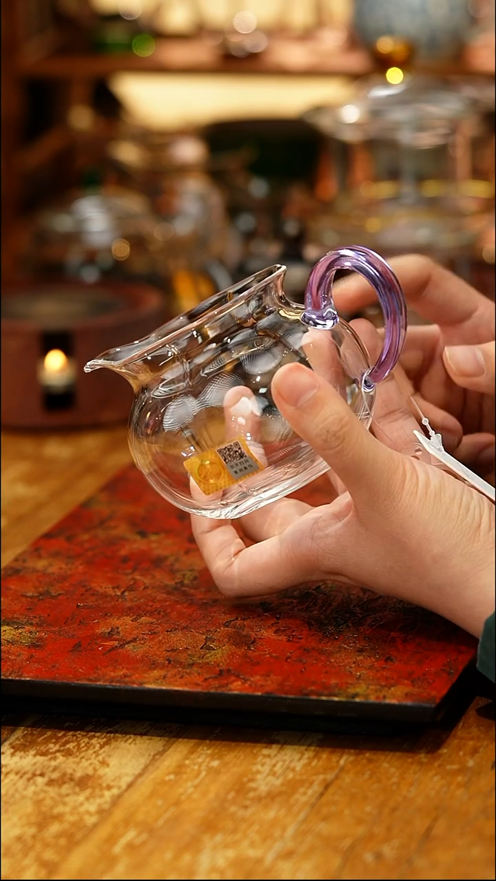 禾器/晶彩纳福茶海/浅紫色/定制版