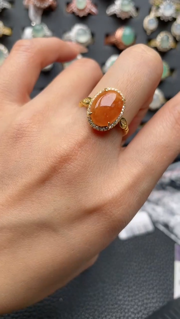 【闪购商品】翡翠戒指银S925镶嵌2222222222  47