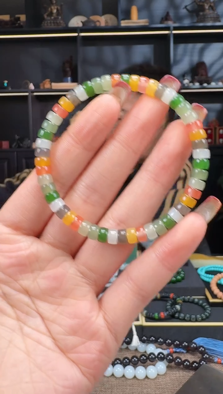 【闪购商品】和田玉1未镶嵌多巴胺药片手串