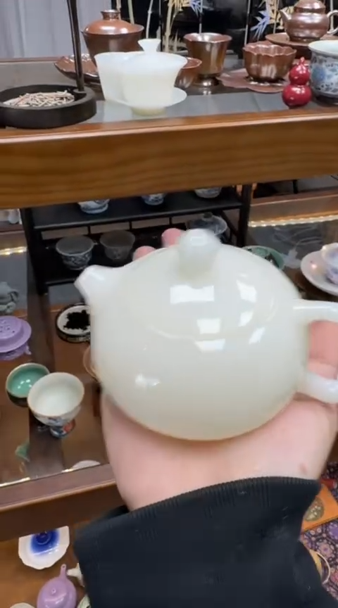 摆件陶星**影茶具茶具茶具璞玉西施壶