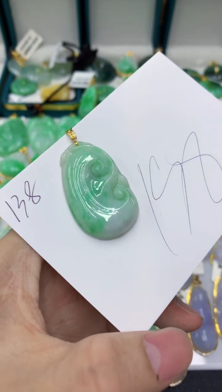 【闪购商品】翡翠颈饰18K金镶嵌号链接11111