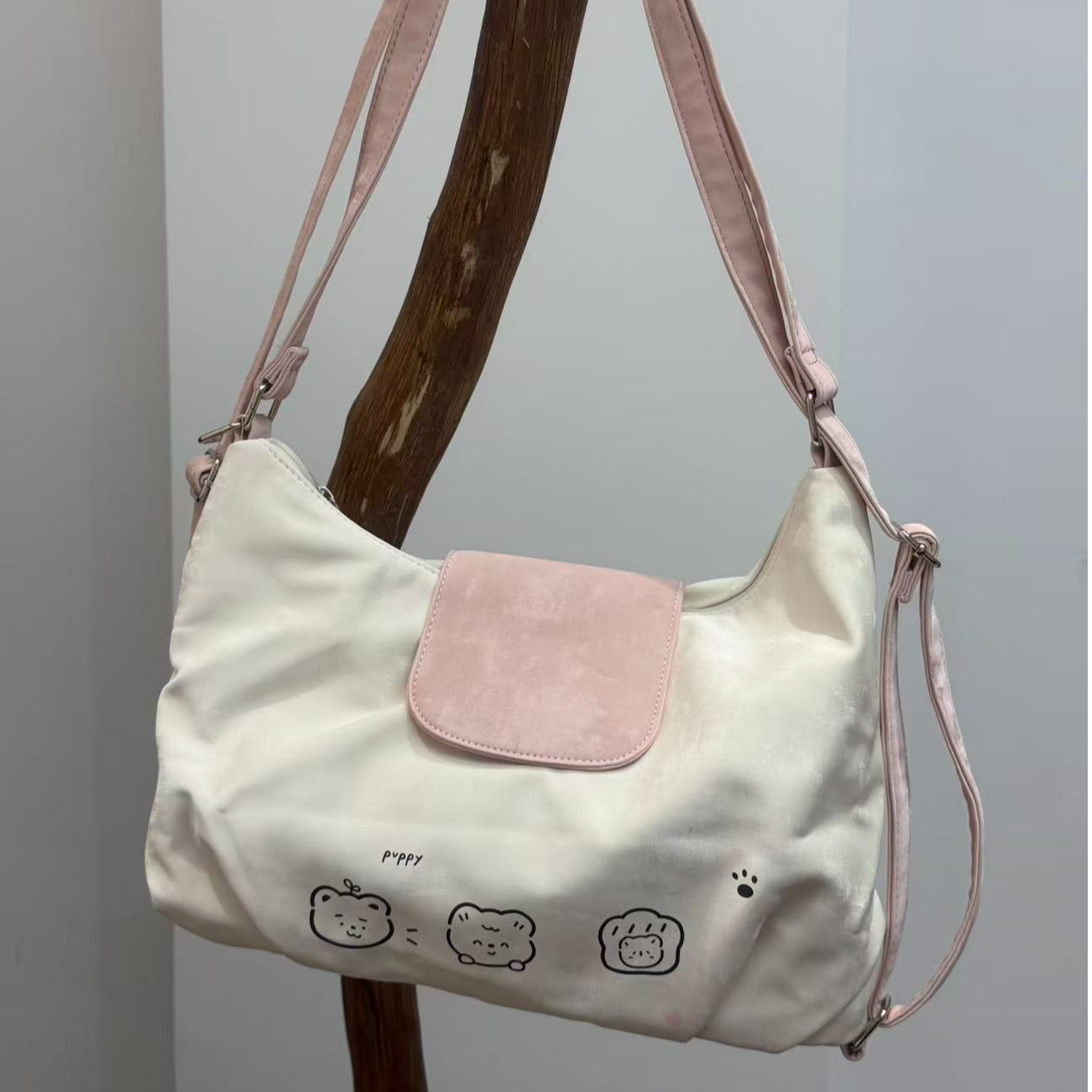 【砖属】大容量斜挎慵懒毛绒包