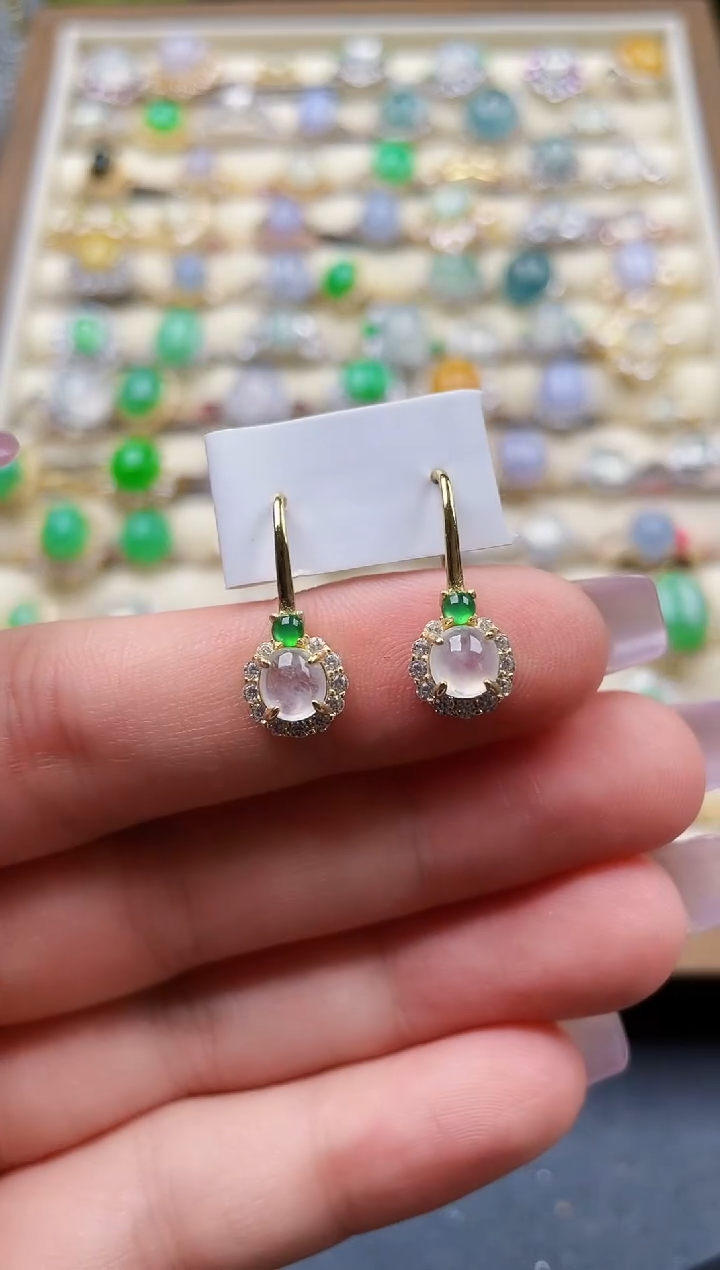 颈饰银S925镶嵌翡翠154